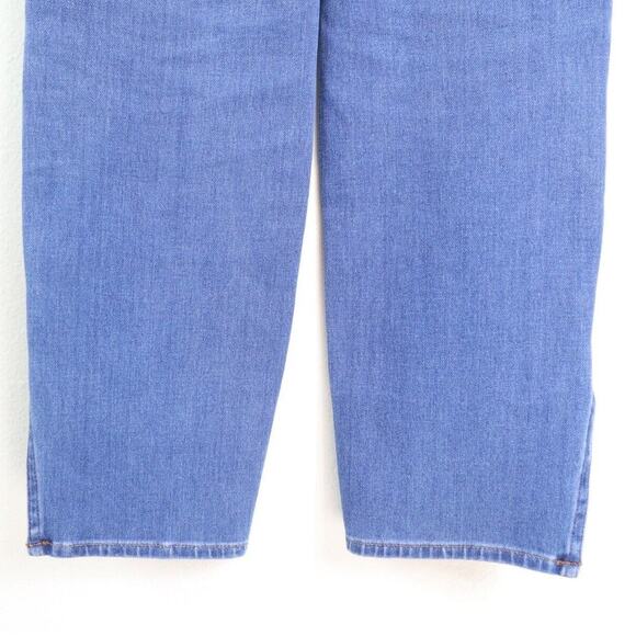 Madewell Size 26 11" High-Rise Roadtripper Supersoft Jeans Slit Hem Blue - Picture 8 of 10